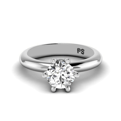 0.50 - 3.00 CT Round Cut Lab Grown Diamonds - Solitaire Ring - Primestyle.com