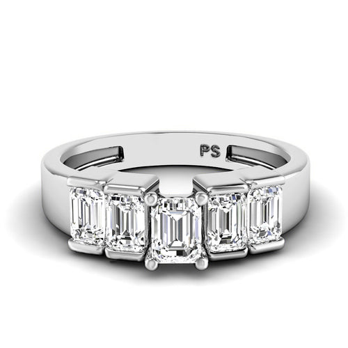 1.65-2.80 CT Emerald Cut Natural Diamonds - Engagement Ring