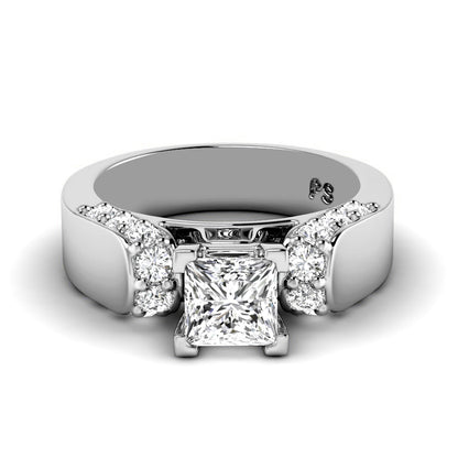 1.00-2.15 CT Round &amp; Princess Cut Diamonds - Engagement Ring