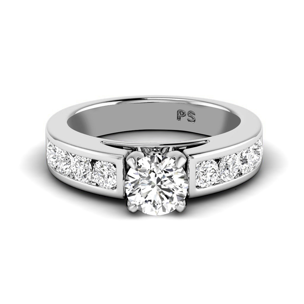 0.95-3.45 CT Round Cut Lab Grown Diamonds - Engagement Ring