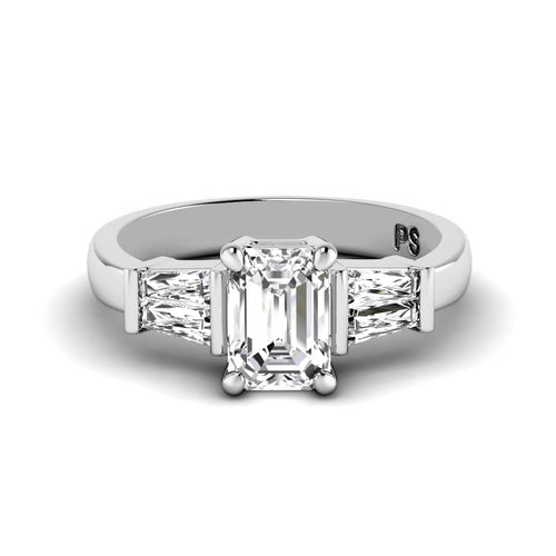 0.75-1.90 CT Taper & Emerald Cut Diamonds - Engagement Ring
