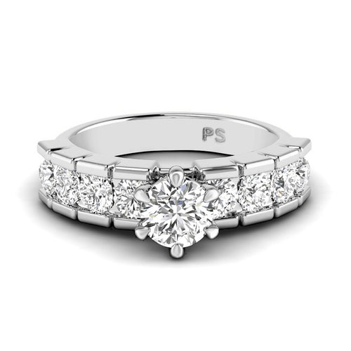 1.40-2.55 CT Round Cut Natural Diamonds - Engagement Ring