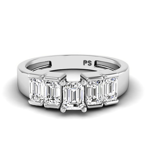 1.80-4.30 CT Emerald Cut Lab Grown Diamonds - Engagement Ring