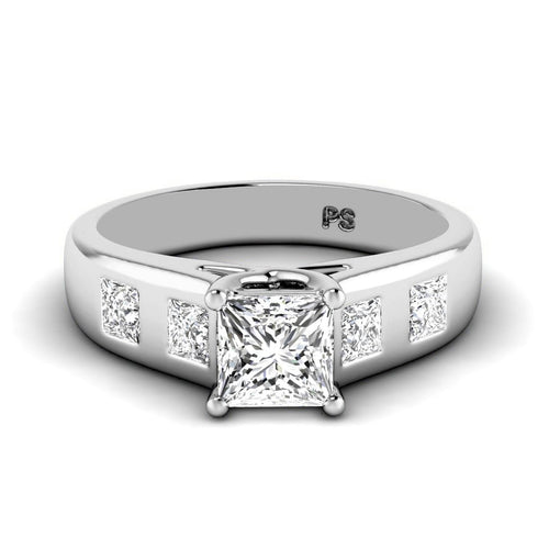 1.00 - 6.50 CT Princess Cut Diamonds - Engagement Ring - Primestyle.com