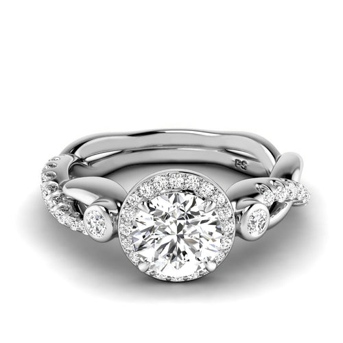 0.82-1.97 CT Round Cut Natural Diamonds - Engagement Ring
