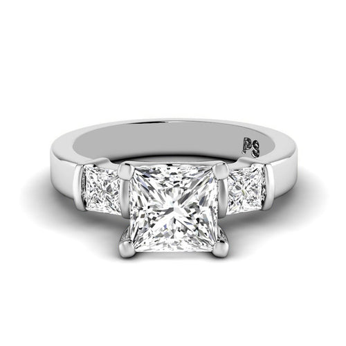 1.00 - 6.50 CT Princess Cut Diamonds - Engagement Ring - Primestyle.com