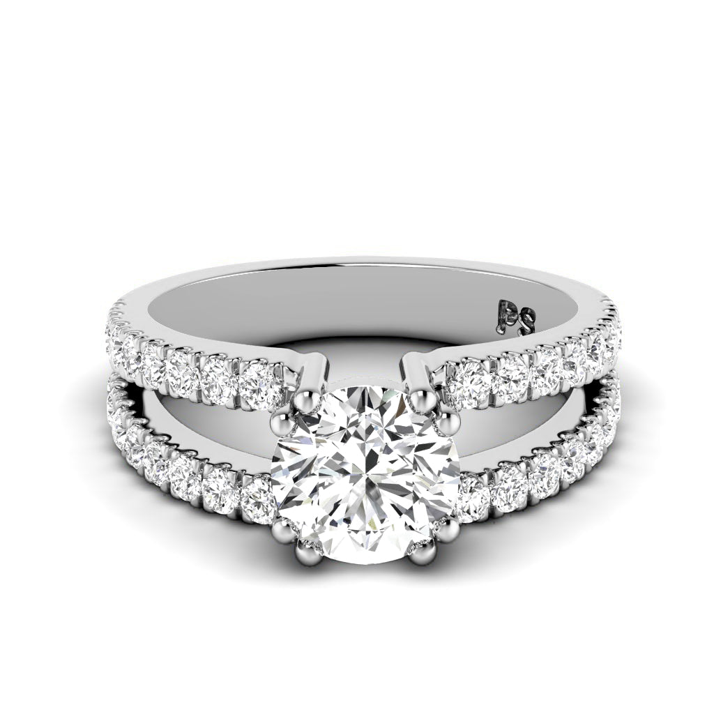 1.20-3.70 CT Round Cut Lab Grown Diamonds - Engagement Ring