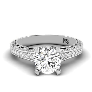 0.60-1.75 CT Round Cut Natural Diamonds - Engagement Ring