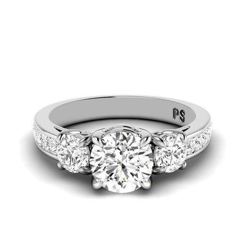 1.25 - 6.75 CT Round Cut Diamonds - Engagement Ring - Primestyle.com