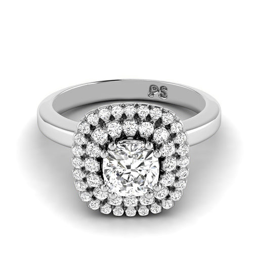 0.84-3.34 CT Round & Cushion Cut Lab Grown Diamonds - Engagement Ring