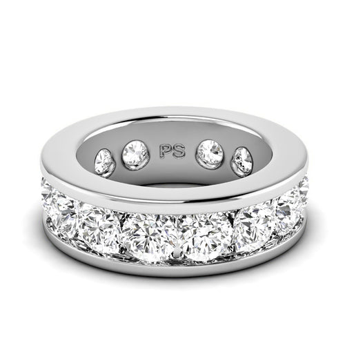 2.00 - 6.00 CT Round Cut Lab Grown Diamonds - Eternity Ring - Primestyle.com