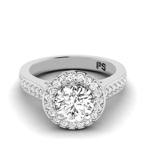 0.70-1.85 CT Round Cut Natural Diamonds - Engagement Ring