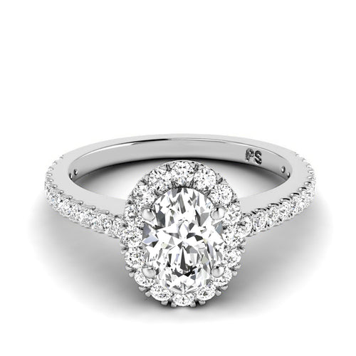 0.72-1.87 CT Round & Oval Cut Diamonds - Engagement Ring