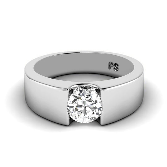 0.50-3.00 CT Round Cut Lab Grown Diamonds - Solitaire Ring
