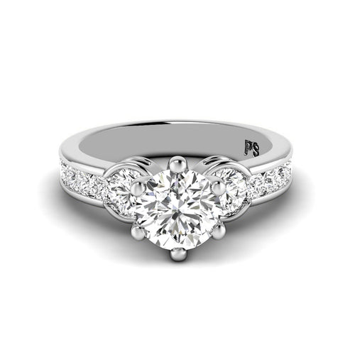 1.20-2.35 CT Round Cut Natural Diamonds - Engagement Ring