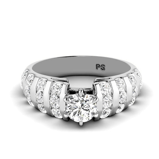 1.10-2.25 CT Round Cut Diamonds - Engagement Ring