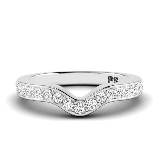 0.35 CT Round Cut Diamonds - Wedding Band