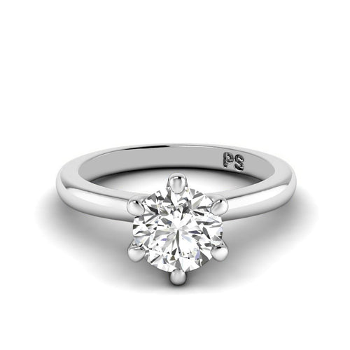 0.50 - 3.00 CT Round Cut Lab Grown Diamonds - Solitaire Ring - Primestyle.com