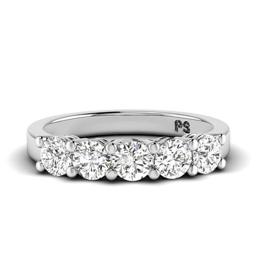 1.50 CT Round Cut Lab Grown Diamonds - Wedding Band - Primestyle.com