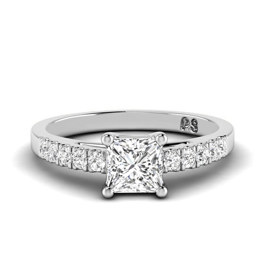 0.60-1.75 CT Round & Princess Cut Diamonds - Engagement Ring