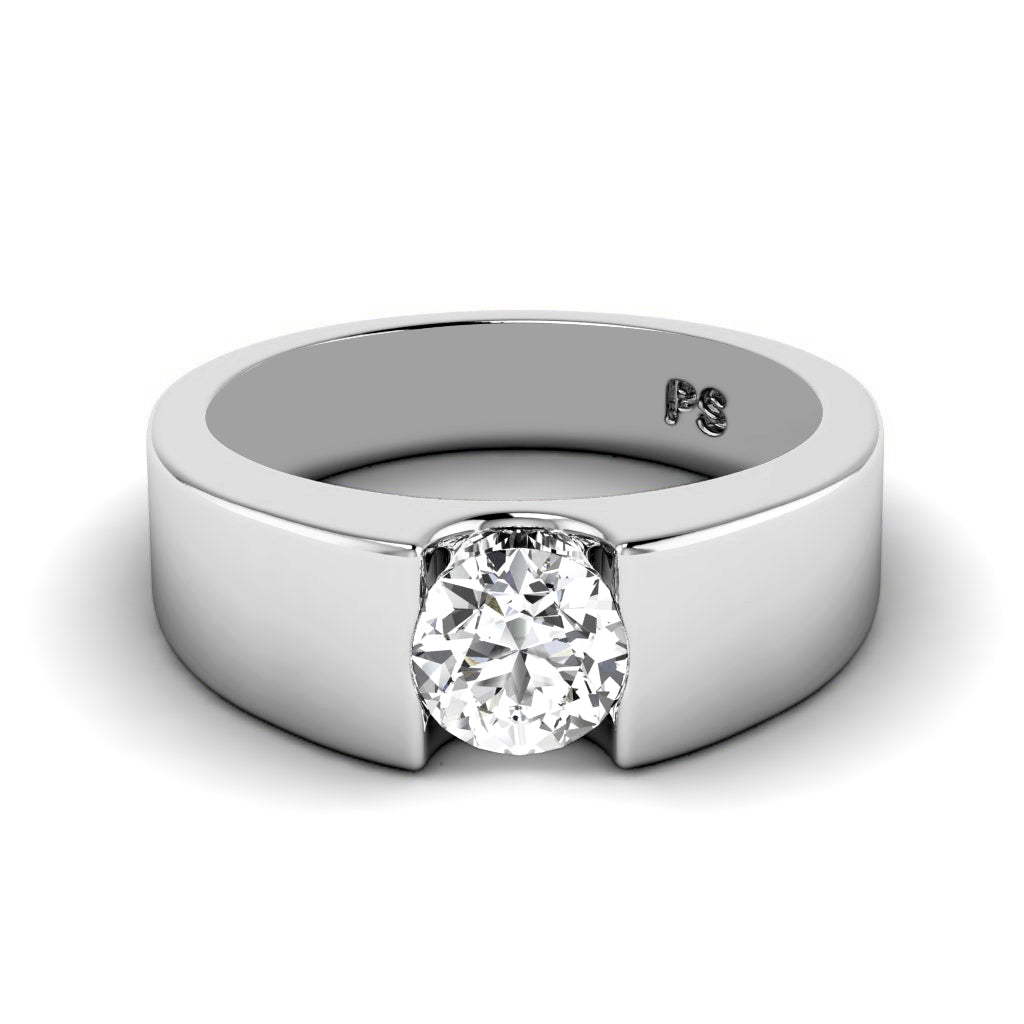 0.35-1.50 CT Round Cut Diamonds - Solitaire Ring