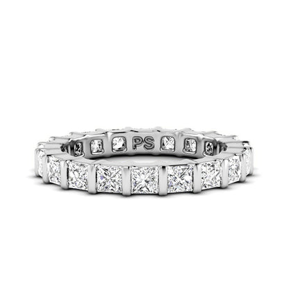 2.50 CT Princess Cut Diamonds - Eternity Ring