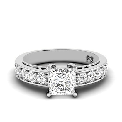0.85-2.00 CT Round &amp; Princess Cut Diamonds - Engagement Ring