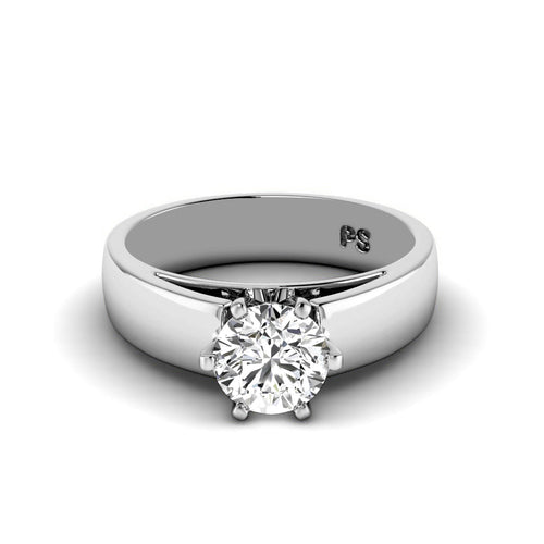 0.50 - 3.00 CT Round Cut Lab Grown Diamonds - Solitaire Ring - Primestyle.com