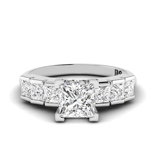 1.30 - 6.80 CT Princess Cut Diamonds - Engagement Ring - Primestyle.com