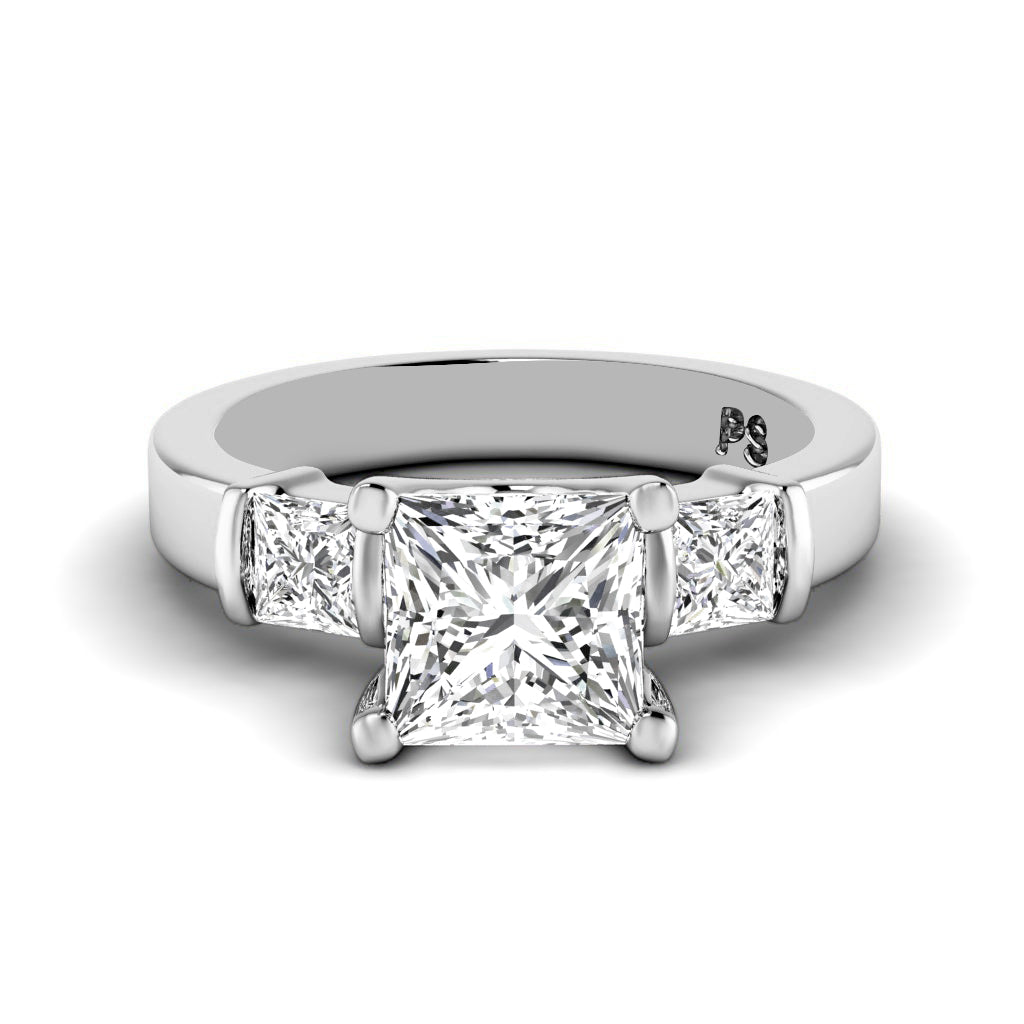 0.85-2.00 CT Princess Cut Diamonds - Engagement Ring