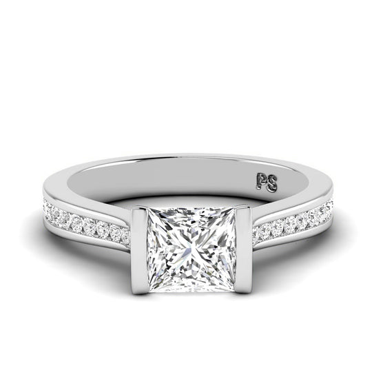 0.65-1.80 CT Round & Princess Cut Diamonds - Engagement Ring