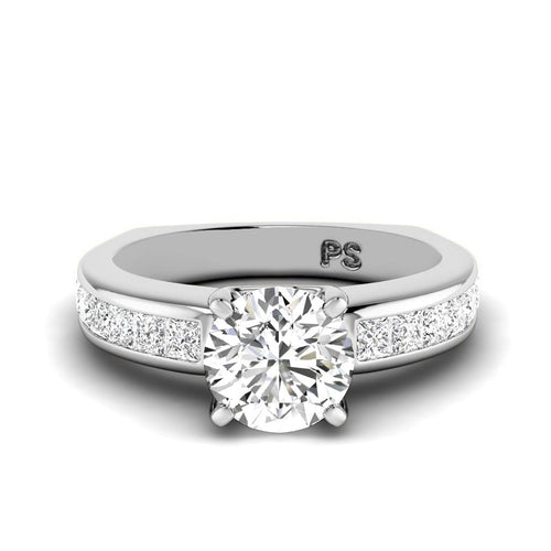 1.20 - 6.70 CT Princess & Round Cut Diamonds - Engagement Ring - Primestyle.com