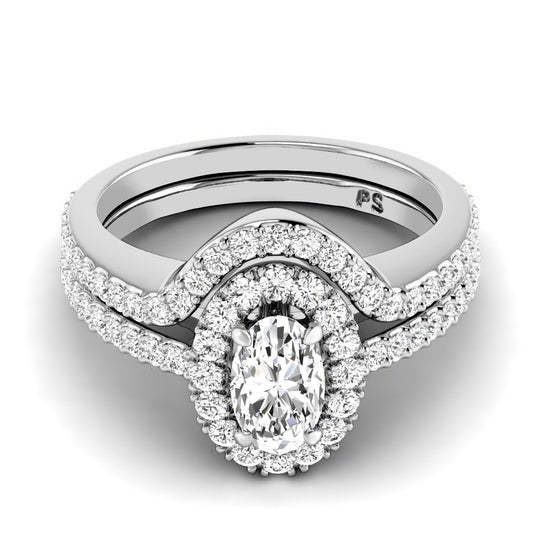 1.10-2.25 CT Round & Oval Cut Diamonds - Bridal Set
