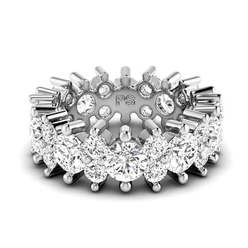2.00 - 6.00 CT Round Cut Lab Grown Diamonds - Eternity Ring - Primestyle.com