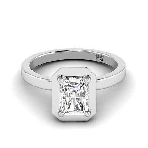 0.50 - 3.00 CT Radiant Cut Lab Grown Diamonds - Solitaire Ring - Primestyle.com
