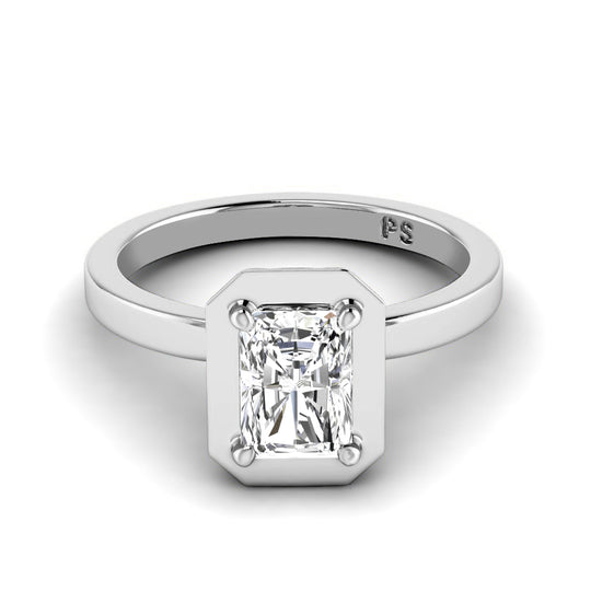 0.50-3.00 CT Radiant Cut Lab Grown Diamonds - Solitaire Ring