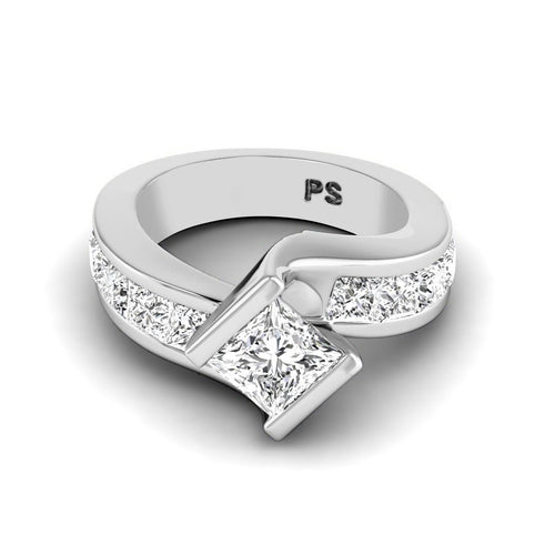 2.30 - 7.80 CT Princess Cut Diamonds - Engagement Ring - Primestyle.com