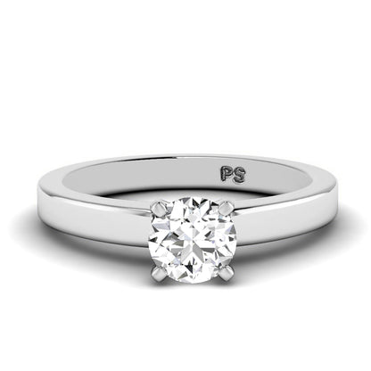 0.50-3.00 CT Round Cut Lab Grown Diamonds - Solitaire Ring