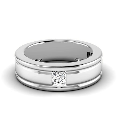0.20 CT Princess Cut Lab Grown Diamonds - Wedding Band - Primestyle.com