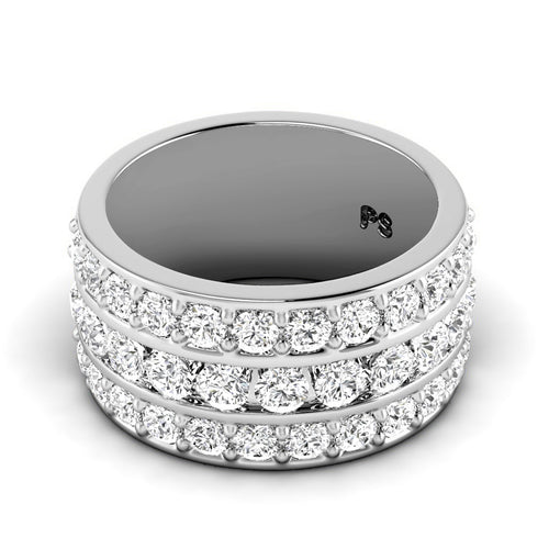 2.00 CT Round Cut Lab Grown Diamonds - Wedding Band - Primestyle.com