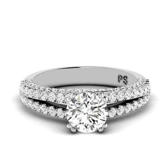 1.05-2.20 CT Round Cut Diamonds - Engagement Ring