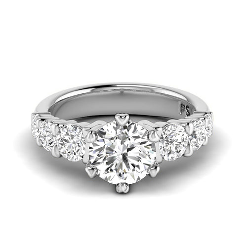 1.40-2.55 CT Round Cut Natural Diamonds - Engagement Ring