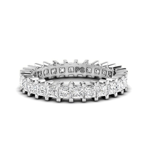 3.00 - 7.00 CT Princess Cut Diamonds - Eternity Ring - Primestyle.com