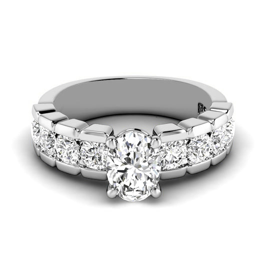 1.40-2.55 CT Round & Oval Cut Diamonds - Engagement Ring