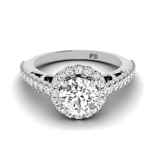 0.70-1.85 CT Round Cut Natural Diamonds - Engagement Ring