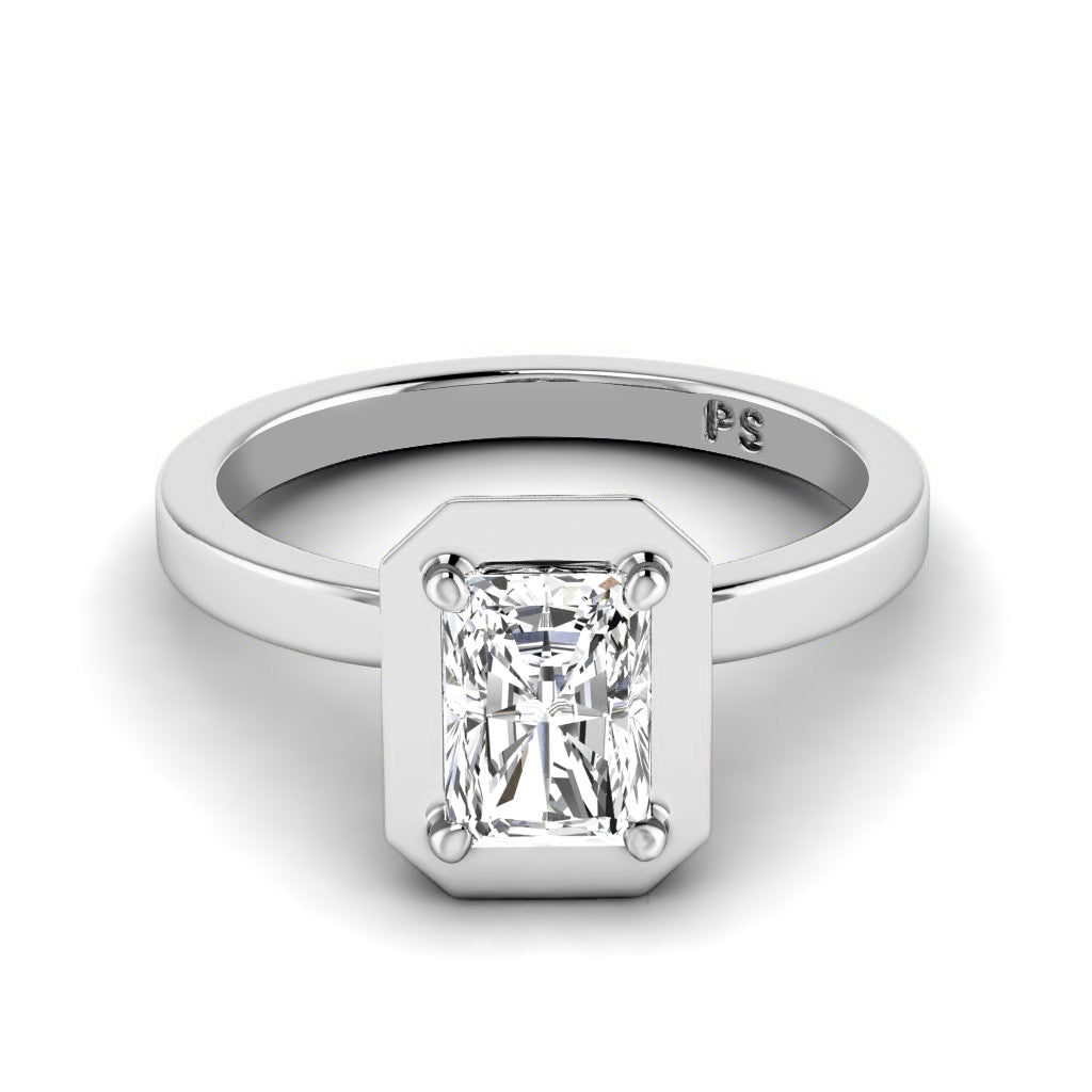 0.35-1.50 CT Radiant Cut Diamonds - Solitaire Ring