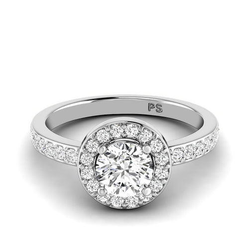0.75-1.90 CT Round Cut Natural Diamonds - Engagement Ring