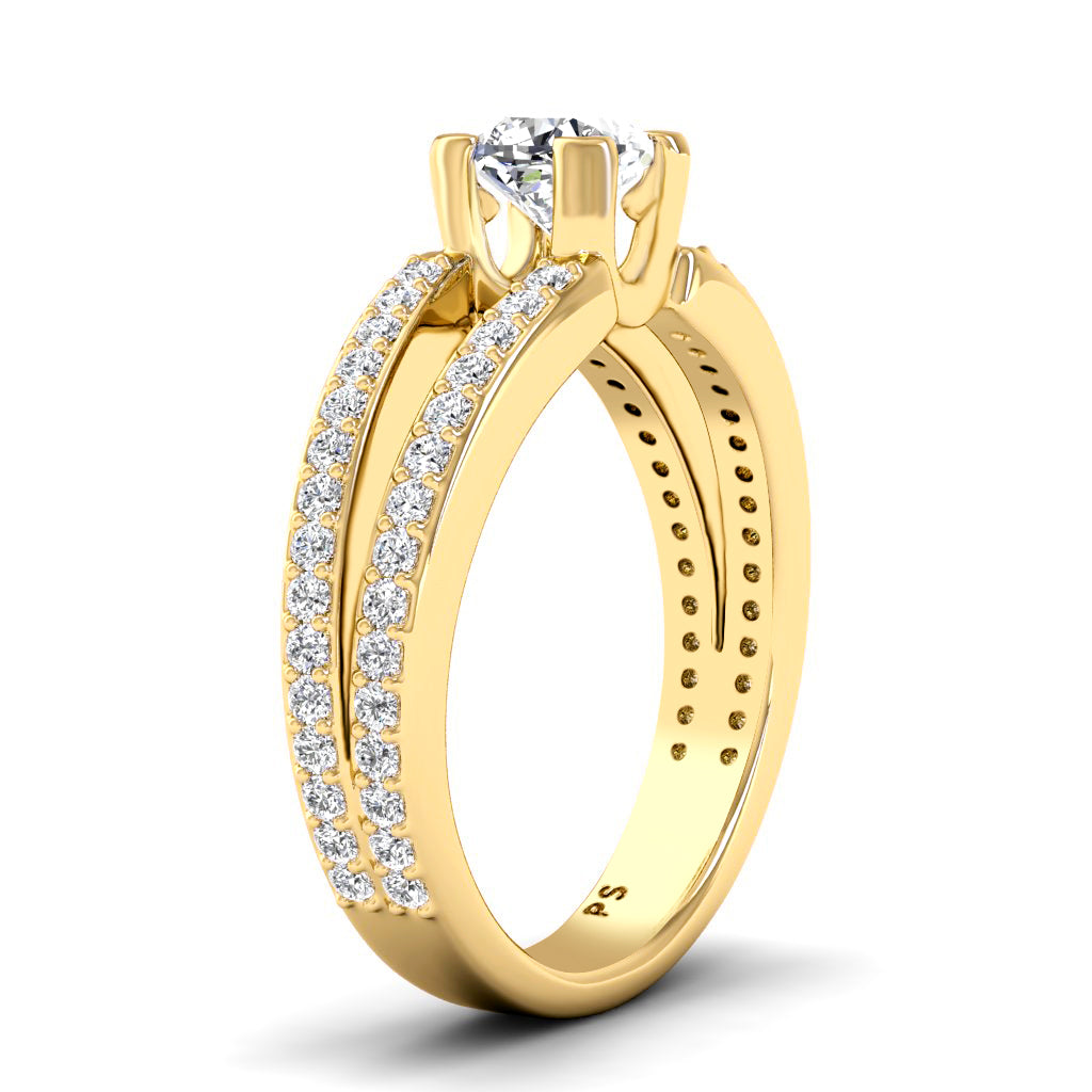 0.85-2.00 CT Round &amp; Cushion Cut Diamonds - Engagement Ring