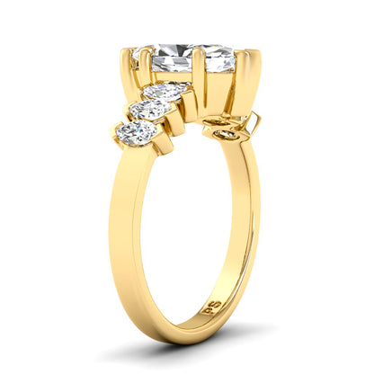 1.35-2.50 CT Marquise Cut Diamonds - Engagement Ring