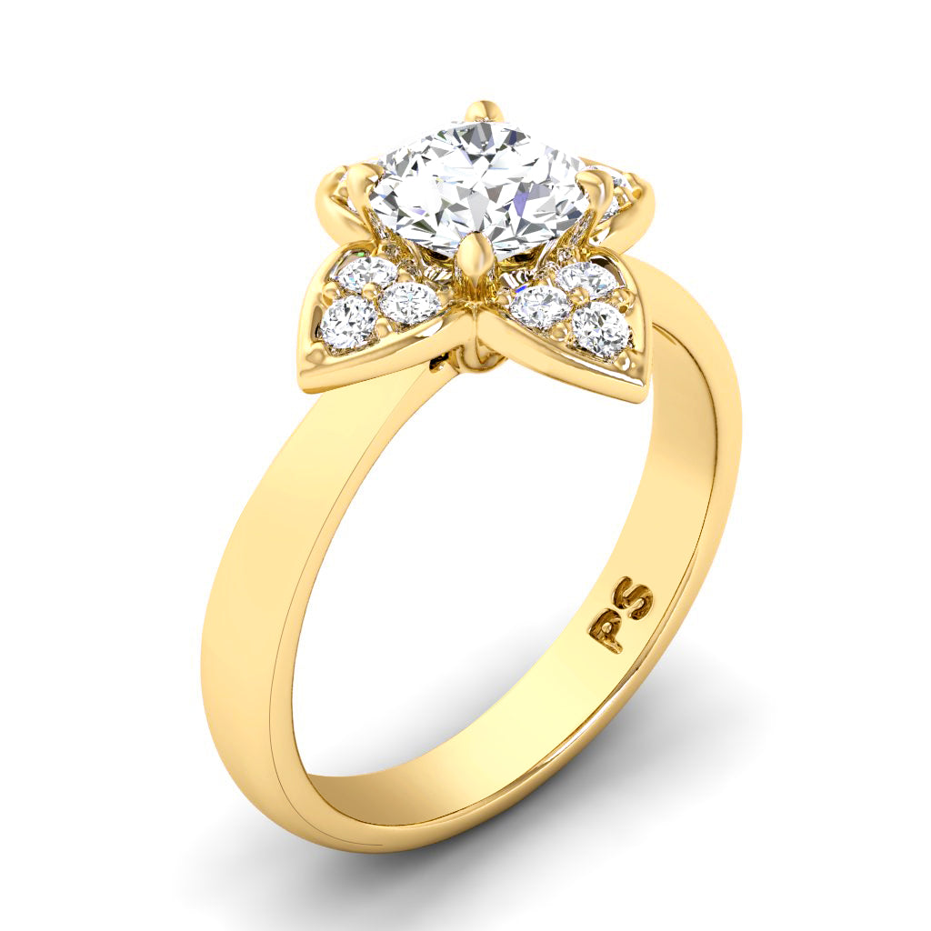 0.55-1.70 CT Round Cut Diamonds - Engagement Ring